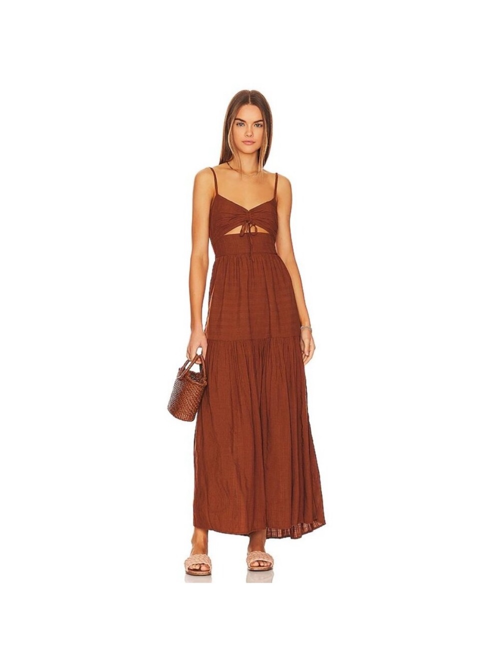 LSPACE Zuri Dress in Coffee Brown Size Large
